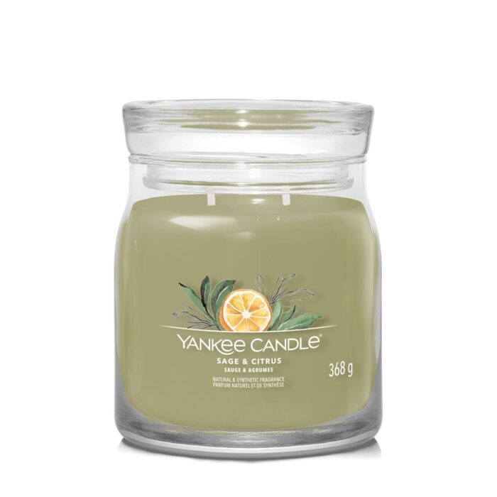 Sage & Citrus Signature Medium Jar 368g 2-Docht – Produktansicht