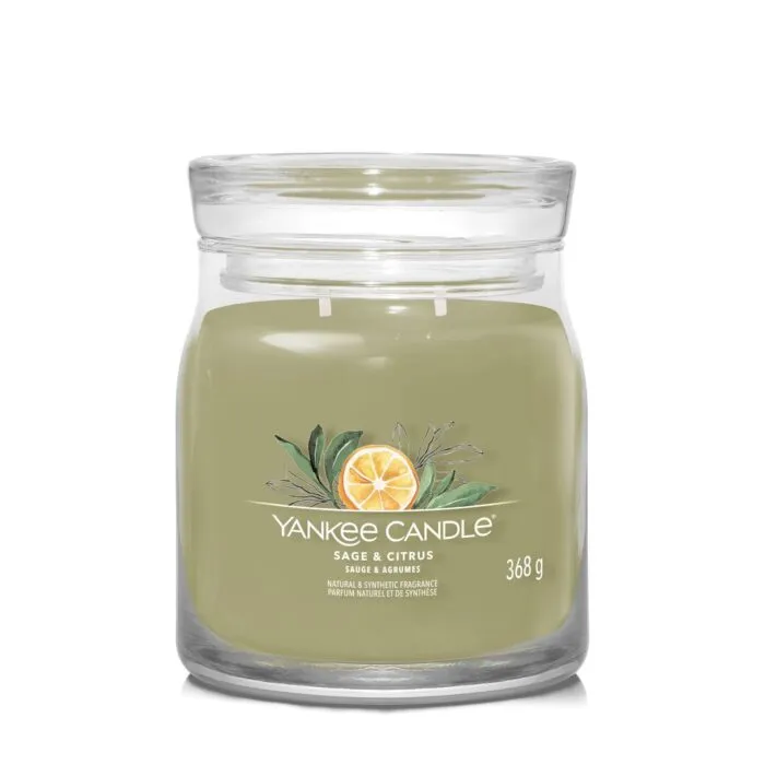 Sage & Citrus Signature Medium Jar 368g 2-Docht – Produktansicht