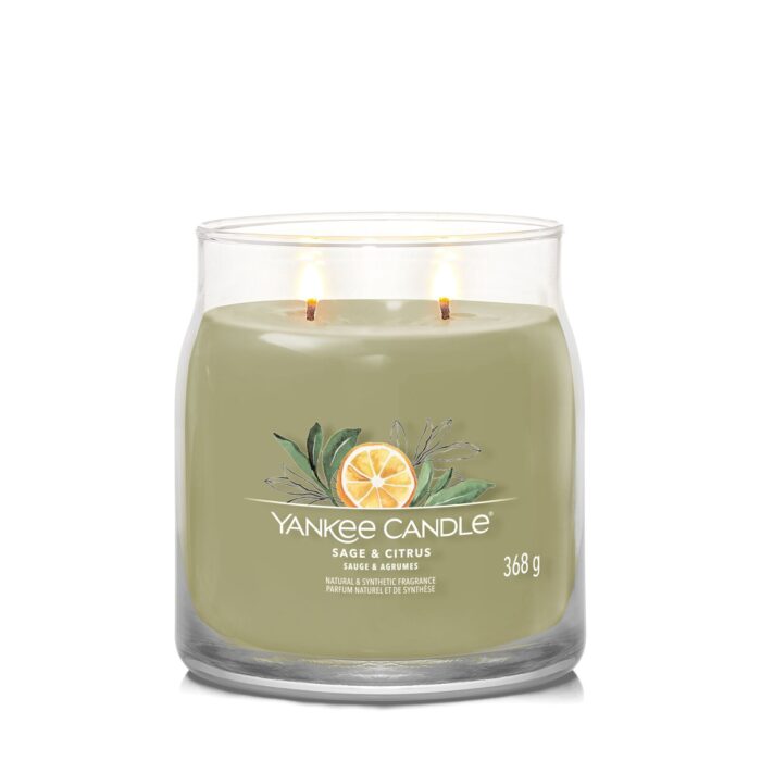Sage & Citrus Signature Medium Jar 368g 2-Docht – Produktansicht