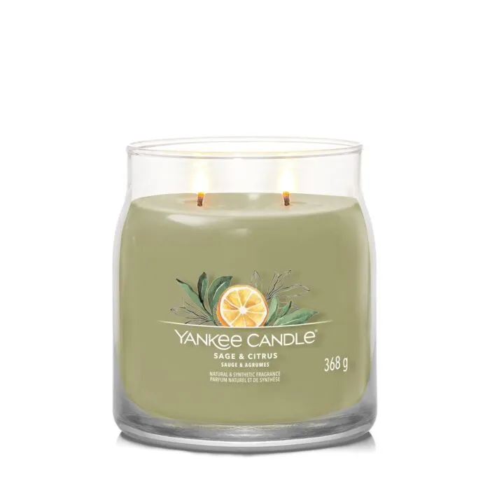 Sage & Citrus Signature Medium Jar 368g 2-Docht – Produktansicht