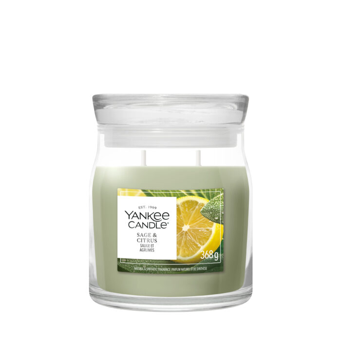 Sage & Citrus Signature Medium Jar 368g 2-Docht – Produktansicht
