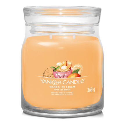 Yankee Candle Mango Ice Cream Duftkerze im Glas mit zwei Dochten