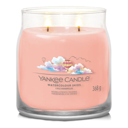 Yankee Candle Watercolour Skies Kerze mit zwei brennenden Dochten