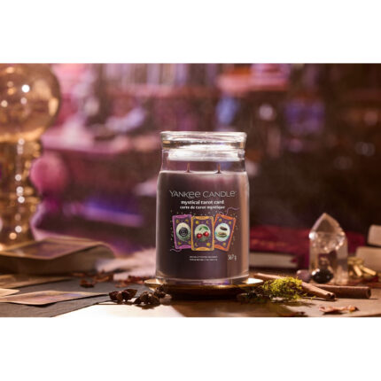Yankee Candle Mystical Tarot Card Duftkerze im Glas mit Tarotkartenmotiv