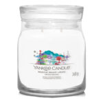 Yankee Candle Magical Bright Lights Duftkerze im Glas mit Weihnachtsmotiv