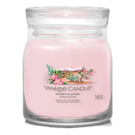 Rosa Yankee Candle Desert Blooms Kerze im Glas mit zwei Dochten