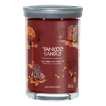 Autumn Daydream Kerze im Glas mit illustriertem Herbstmotiv