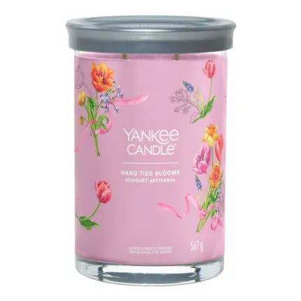Rosa Yankee Candle Hand Tied Blooms Kerze im Glas mit Deckel