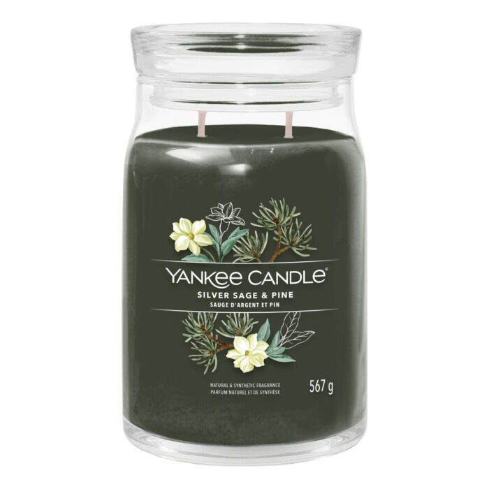 Silver Sage & Pine Signature Jar 567g 2-Docht – Produktansicht