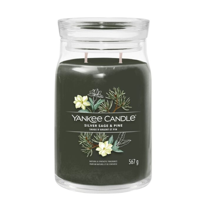 Silver Sage & Pine Signature Jar 567g 2-Docht – Produktansicht