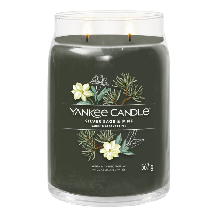 Silver Sage & Pine Signature Jar 567g 2-Docht – Produktansicht