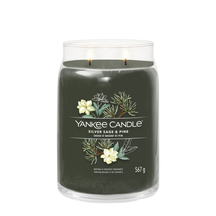 Silver Sage & Pine Signature Jar 567g 2-Docht – Produktansicht