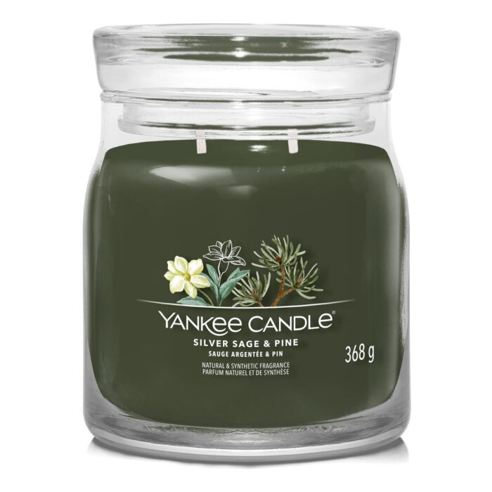 Silver Sage & Pine Signature Medium Jar 368g 2-Docht – Produktansicht