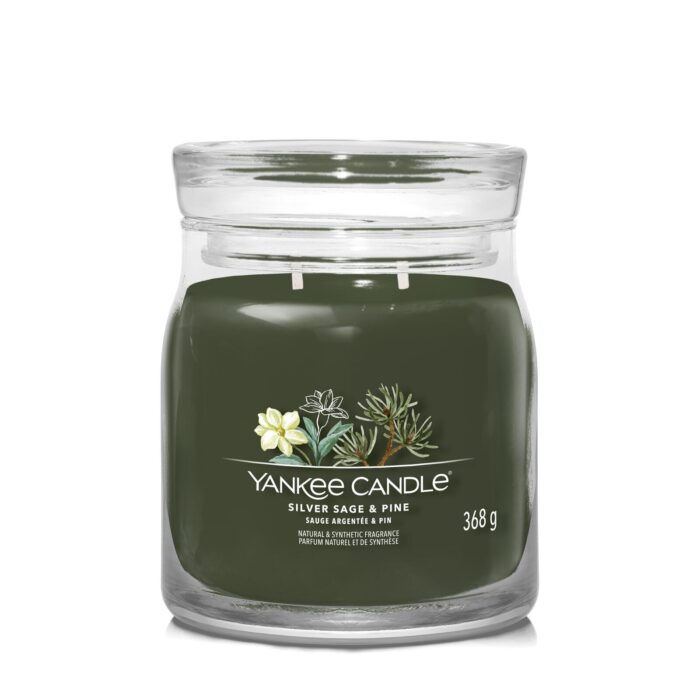 Silver Sage & Pine Signature Medium Jar 368g 2-Docht – Produktansicht