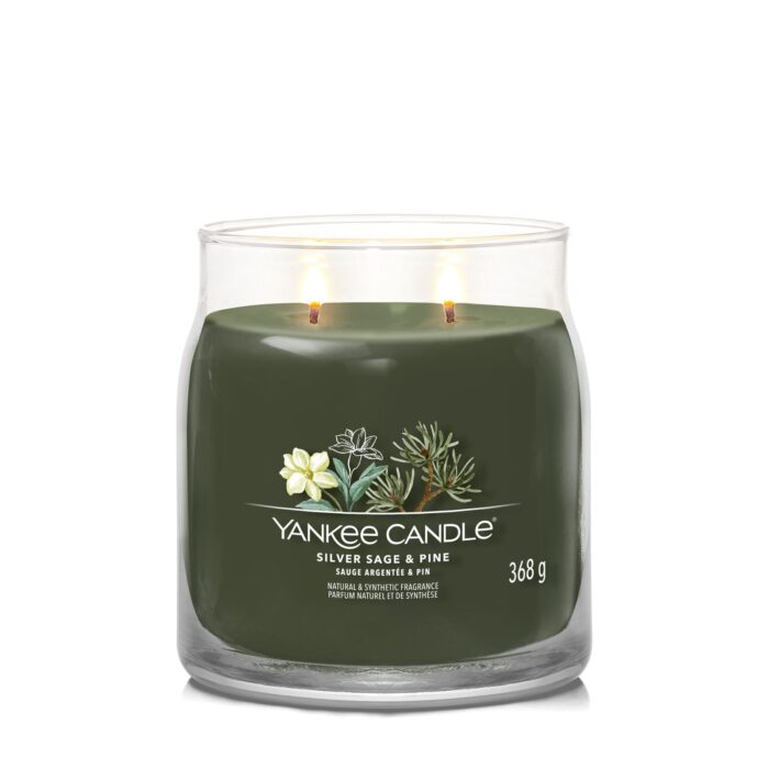 Silver Sage & Pine Signature Medium Jar 368g 2-Docht – Produktansicht