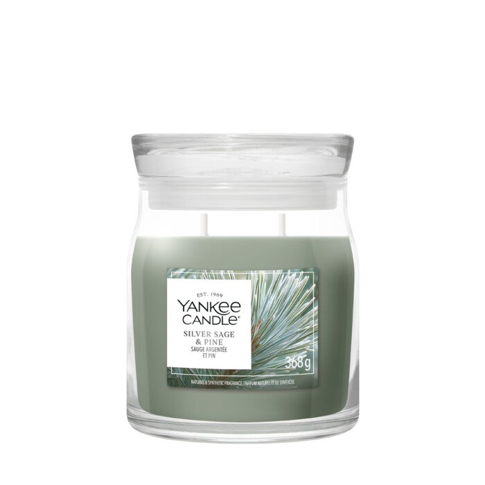 Silver Sage & Pine Signature Medium Jar 368g 2-Docht – Produktansicht