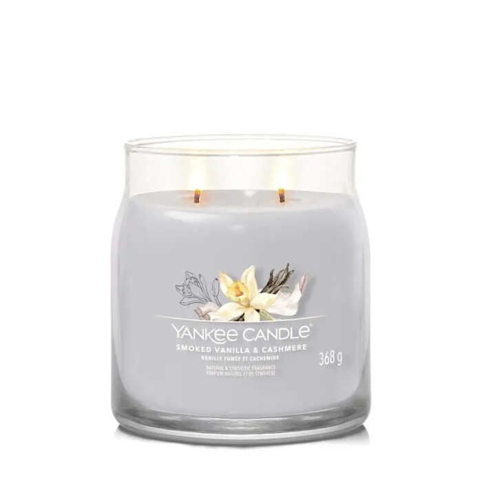 Smoked Vanilla & Cashmere Signature Glas 368g Grau – Produktansicht