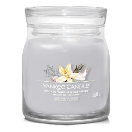 Yankee Candle Smoked Vanilla & Cashmere Duftkerze im Glas mit 368 g