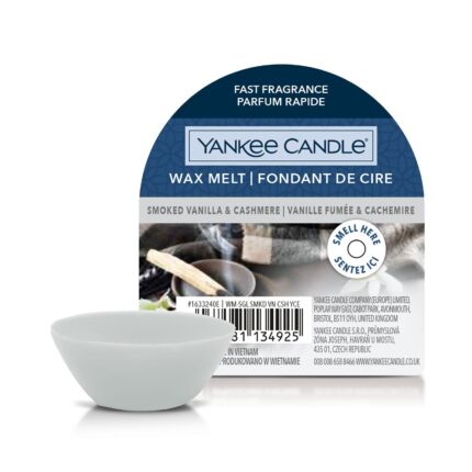 Verpackter Yankee Candle Wax Melt Smoked Vanilla & Cashmere