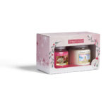 Yankee Candle Geschenkset mit zwei Kerzen in festlich dekorierter Verpackung