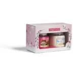 Yankee Candle Geschenkset mit zwei Kerzen in festlich dekorierter Verpackung