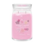 Yankee Candle Snowflake Kisses im Glas mit rosa Wachs, zwei Dochten und 567 g Inhalt