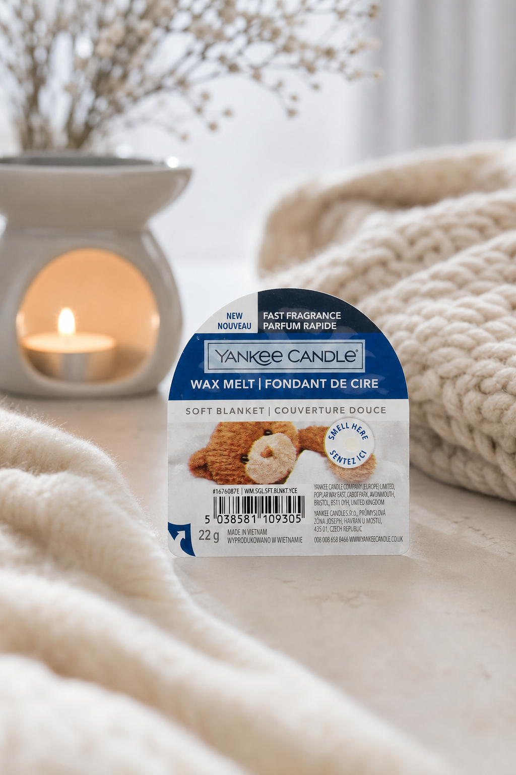 Soft Blanket Wachsmelt 22g – Stimmungsbild Soft Blanket Wachsmelt 22g in einer stimmungsvollen Anwendungsszene