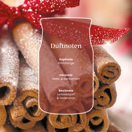 Sparkling Cinnamon Signature Medium Jar 368g 2-Docht – Produktansicht