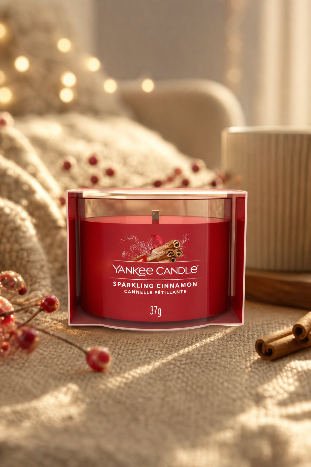 Sparkling Cinnamon 37g – Stimmungsbild Sparkling Cinnamon 37g in einer stimmungsvollen Anwendungsszene