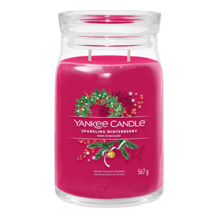 Sparkling Winterberry Signature Large Jar 567g 2-Docht – Produktansicht