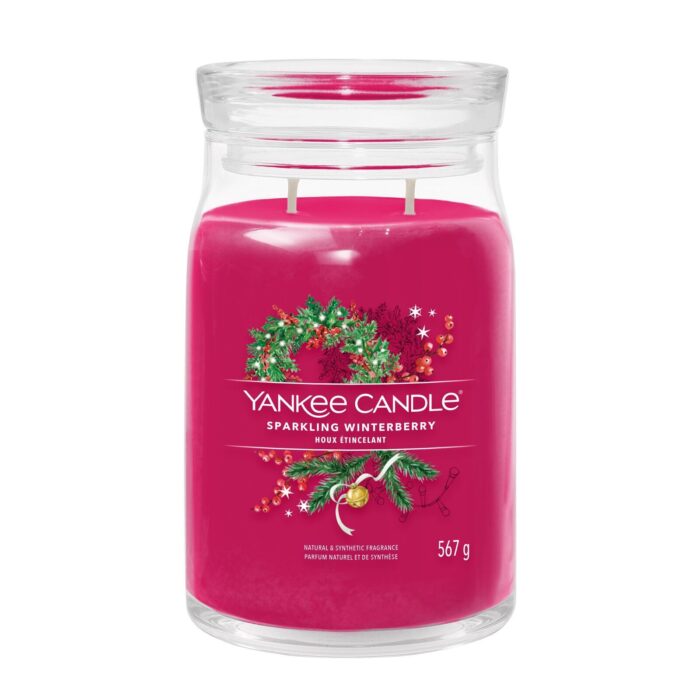 Sparkling Winterberry Signature Large Jar 567g 2-Docht – Produktansicht