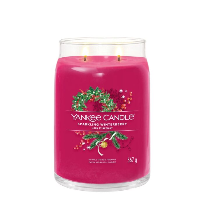 Sparkling Winterberry Signature Large Jar 567g 2-Docht – Produktansicht