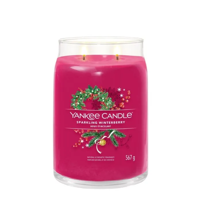 Sparkling Winterberry Signature Large Jar 567g 2-Docht – Produktansicht
