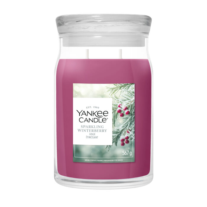 Sparkling Winterberry Signature Large Jar 567g 2-Docht – Produktansicht