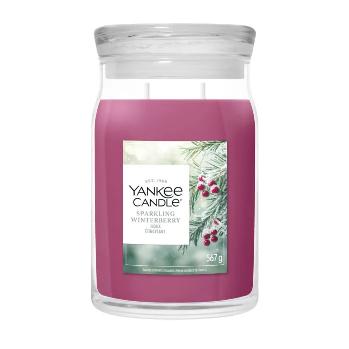 Sparkling Winterberry Signature Large Jar 567g 2-Docht – Produktansicht