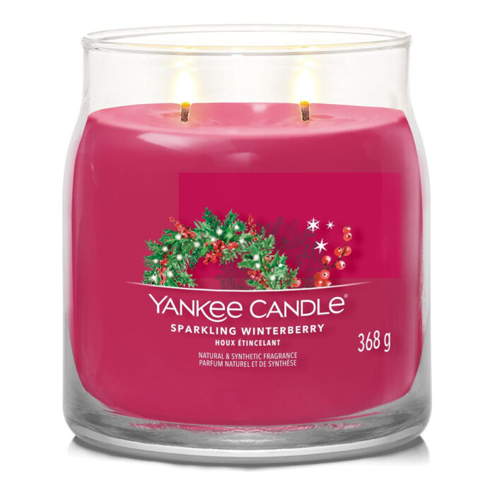 Sparkling Winterberry Signature Medium Jar 368g 2-Docht – Produktansicht