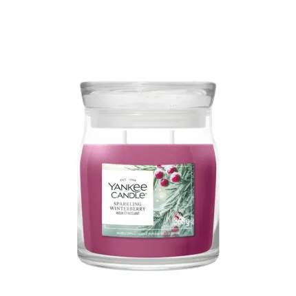 Sparkling Winterberry Signature Medium Jar 368g 2-Docht – Produktansicht