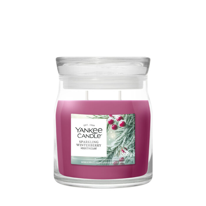 Sparkling Winterberry Signature Medium Jar 368g 2-Docht – Produktansicht