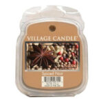 Village Candle Spiced Noir Wachsmeltpackung mit Gewürzbild