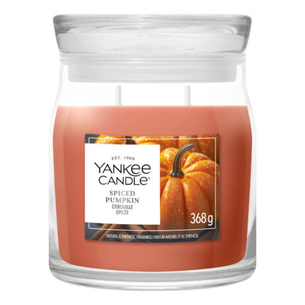 Yankee Candle Spiced Pumpkin Kerze im Glas mit zwei Dochten