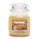 Spiced Vanilla Apple Kerze im Glas mit sichtbarem Etikett