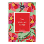 Bridgewater Duftsachet You Make Me Happy mit floralem Muster und rotem Etikett
