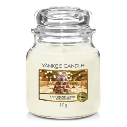 Yankee Candle Duftkerze Spun Sugar Flurries im Glas mit 411 g