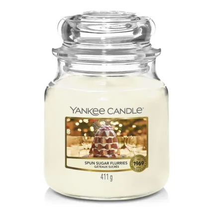 Yankee Candle Duftkerze Spun Sugar Flurries im Glas mit 411 g