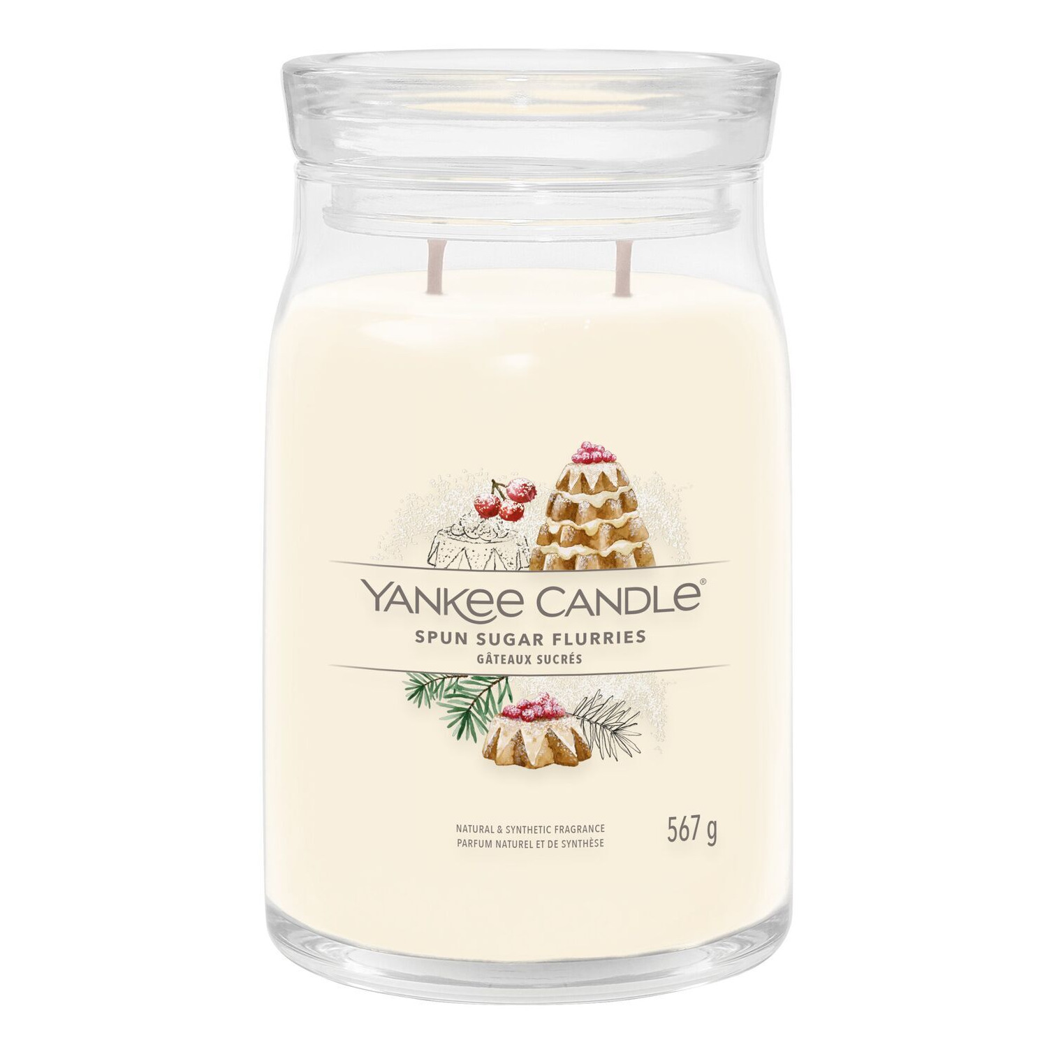 Spun Sugar Flurries Kerze Yankee Candle Spun Sugar Flurries Kerze im Glas mit zwei Dochten