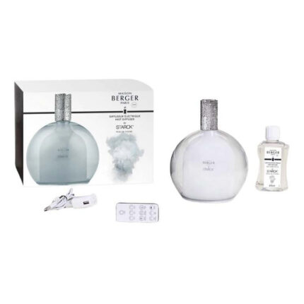 Elektrischer Aroma-Diffuser mit Verpackung, Nachfüllflasche, Kabel und Fernbedienung