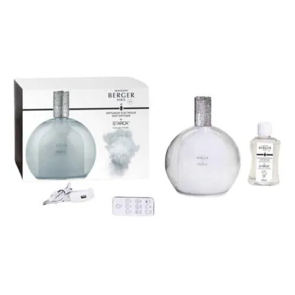 Elektrischer Aroma-Diffuser mit Verpackung, Nachfüllflasche, Kabel und Fernbedienung