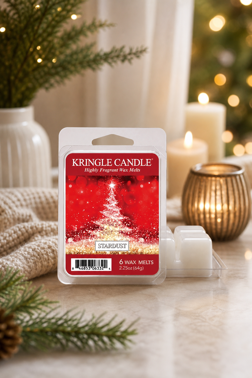 Stardust Wax Melts 64g in einer stimmungsvollen Anwendungsszene