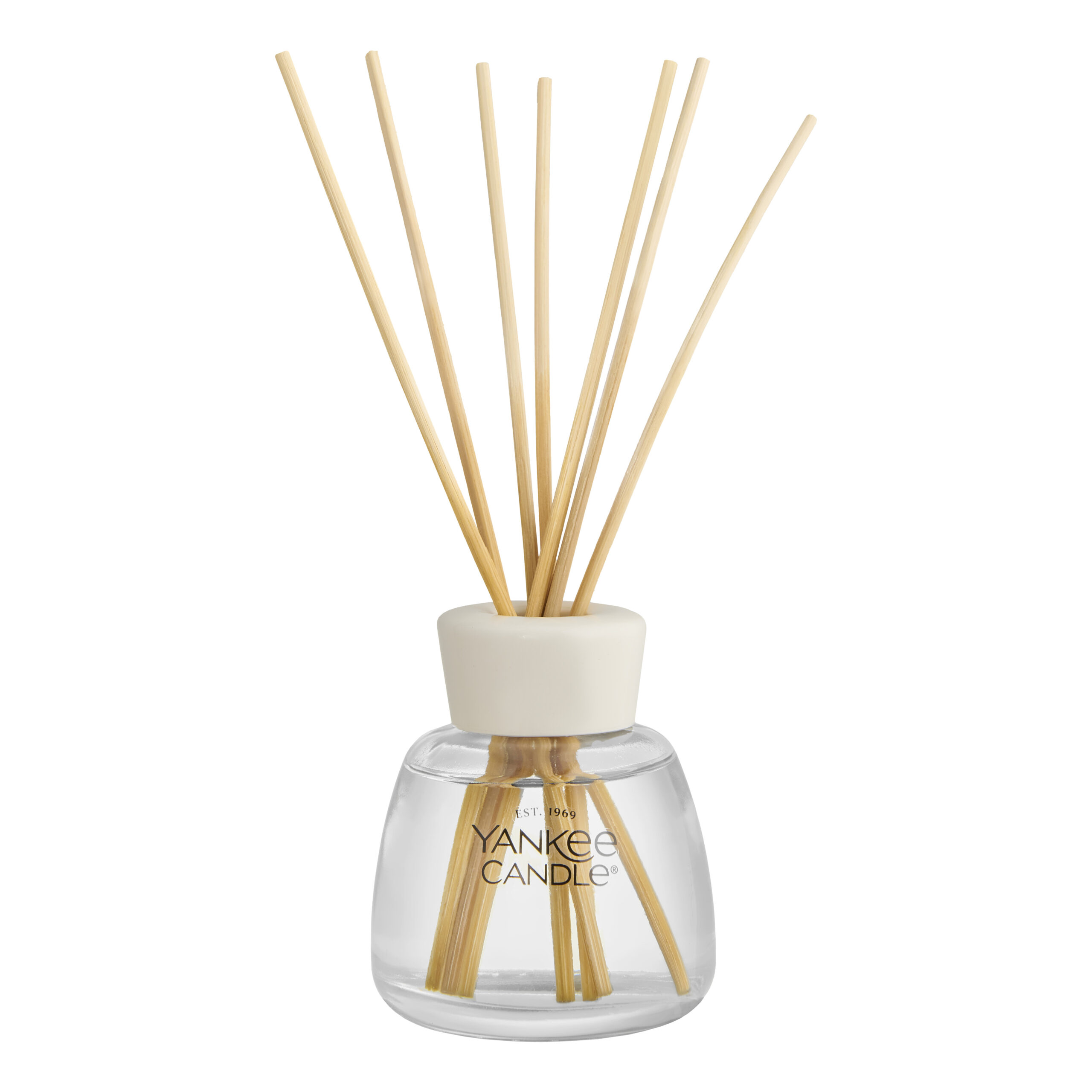 Reed Diffuser mit Duftstäbchen Yankee Candle Reed Diffuser mit transparentem Flakon und sieben Duftstäbchen