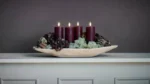 Stecker für Adventsgesteck schwarz Spike 4er Set – Produktansicht